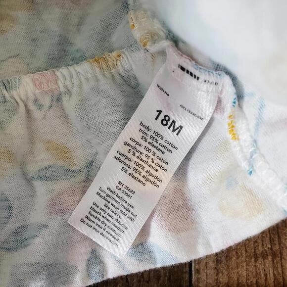 Carter's Toddler Girl Floral Casual Outfit Size 18 Months - Picture 3 of 8